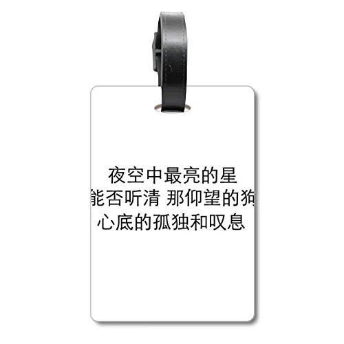 Étiquette valise voyage citation chinoise pour vos vacances