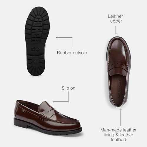 COACH Men's Reagan Penny Loafer3