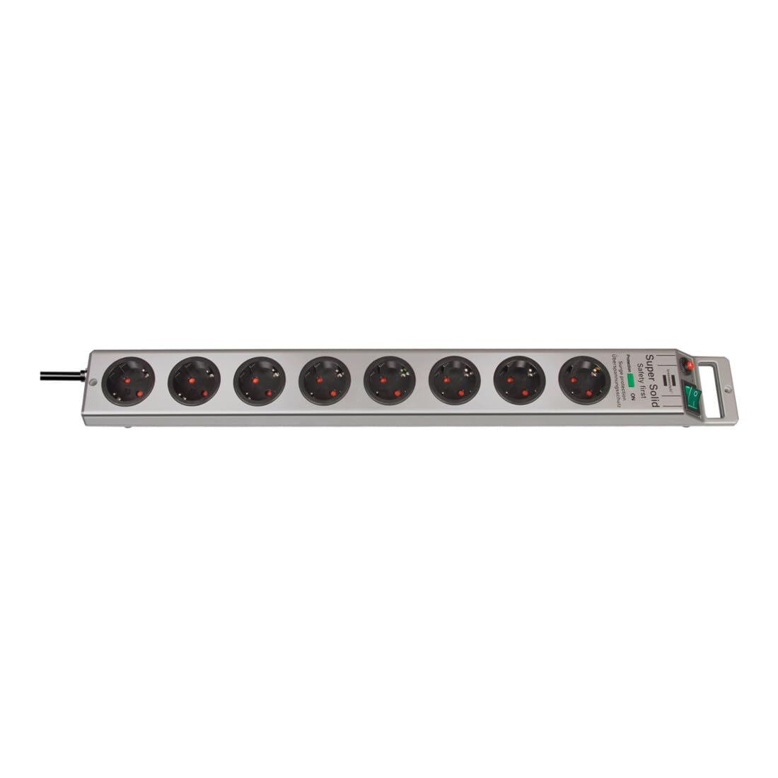 Brennenstuhl Presa multipla a 8 vie con protezione da sovratensione per F, B, PL, CZ
