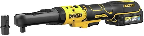 DEWALT 20V MAX XR Cordless Ratchet Set, 3/8 and 1/2 Sealed Head Ratchet, Battery and Charger Included (DCF510GE1)