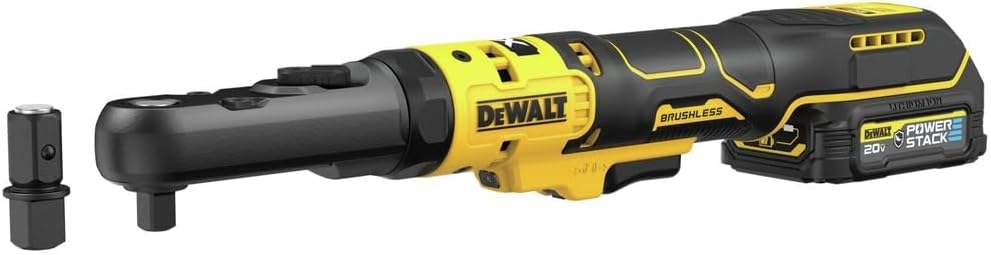 DEWALT 20V MAX XR Cordless Ratchet Set, 3/8 and 1/2 Sealed Head Ratchet, Battery and Charger Included (DCF510GE1)