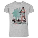 500 LEVEL Jelena Ostapenko Retro Toddler Shirt (Heather Gray, 3T)