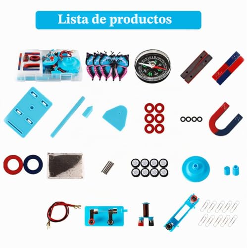 Proyectos de física sin complicaciones usando el kit laboratorio imanes escolar 2