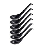Hinomaru Collection Melamine Soup Spoon 6.25 Inches Length Won Ton Noodle Soba Soup Spoons for Home...