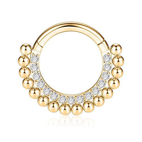 AROWRO Sleeper Earring Helix Rook Earrings Nose Hoop 8mm 316L