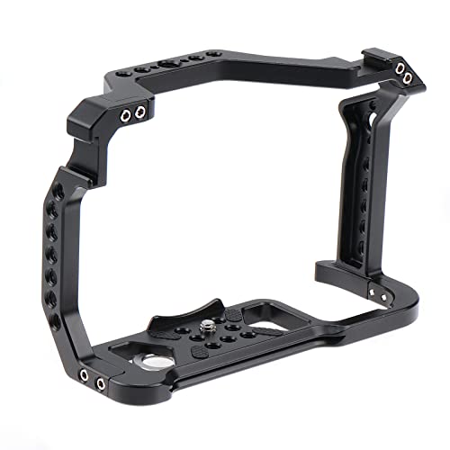 Image of CNC Aluminum DSLR Camera Cage Extension Frame Cold Shoe for Canon R5 R6 R5C DSLR Camera