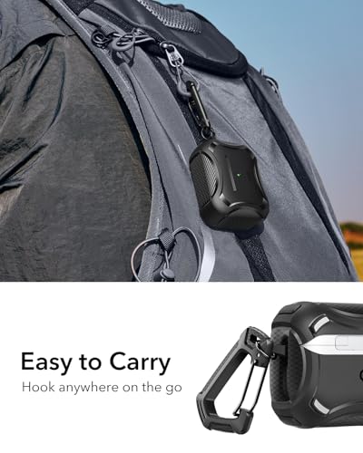 ESR for AirPods Pro 2 Case, Compatible with Airpods Pro Case 2nd/1st Gen (2023/2022/2019), Compatible with MagSafe, Powerful Drop Protection, Magnetic Lid, Cyber Series, Black - Image 7