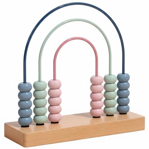 Calculador de madera con varillas predolo para educación temprana infantil