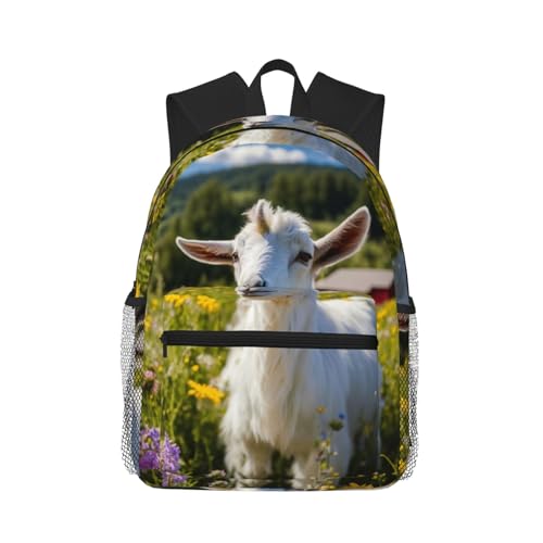 Sac à dos ordinateur 15,7" EdWal anti-choc noir motif chèvre