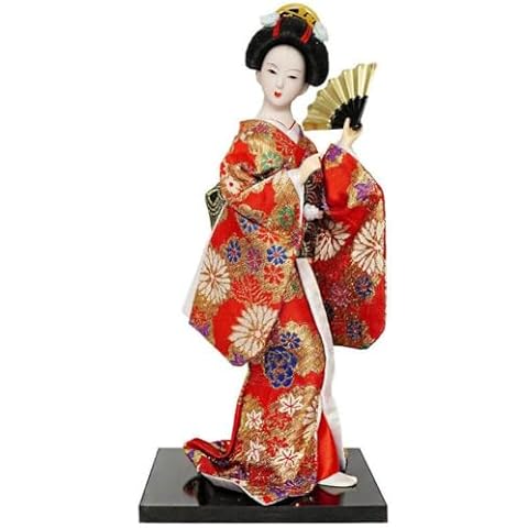 Traditional Japanese Geisha Girl Figurine Cover