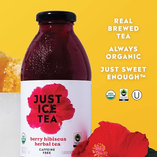 Just Ice Tea Organic Iced Tea, 16 Fl Oz Glass Bottles thumb #2