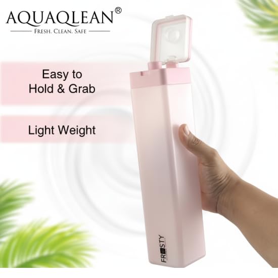Image of Frosty Plastic Food Grade Fridge Square Water Bottle Gift Set(6 Pieces, 1L,Assorted)|
