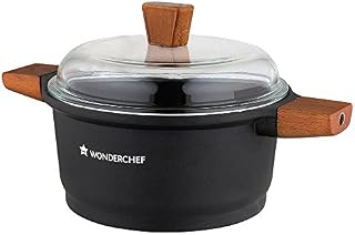 Wonderchef 63152125 Caesar Non Stick Induction Serving cookware, Aluminium, 2.16 liters, Black