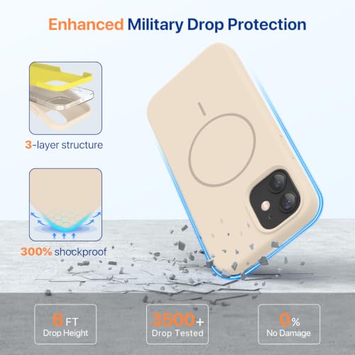 Image of Miracase Magnetic for iPhone 12 Case /iPhone 12 Pro Case, Sand