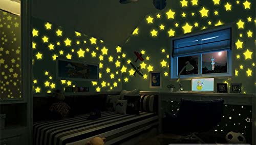 Glow In Dark Stars,Moon, Butterfly- Bright Multicolor Wall Stickers For Ceiling Decals-Bedroom Living Room Decor Kit For Kids Boys Girls (312Pcs) #TOP7