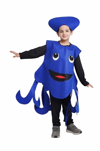 Image of Kaku Fancy Dresses Octopus Cutout for Kids, Water Animal Costume for Boys & Girls (Freesize /Only Cutout with Cap)