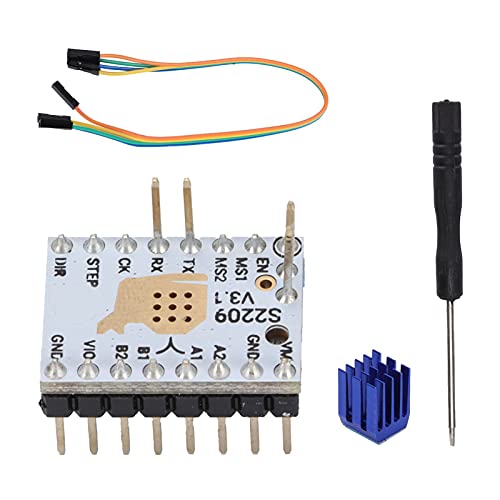 Pilote Moteur Pas à Pas TMC2209 V3.1 Ultra Silencieux | Pour Imprimante 3D | Remplace TMC2208, 2130, 2100 | Avec Dissipateur