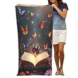 Taille de la serviette : mesurant 81,3 x 132,1 cm, ces grandes serviettes de bain modernes avec imprimé papillon et livre n°406 offrent une couverture suffisante pour une expérience relaxante. Que vous ayez besoin de grandes serviettes de bain pour la salle de bain, de serviettes de plage surdimensionnées pour la côte ou de serviettes de piscine pour les aventures aquatiques, cette taille de serviette garantit un confort dans tous les environnements