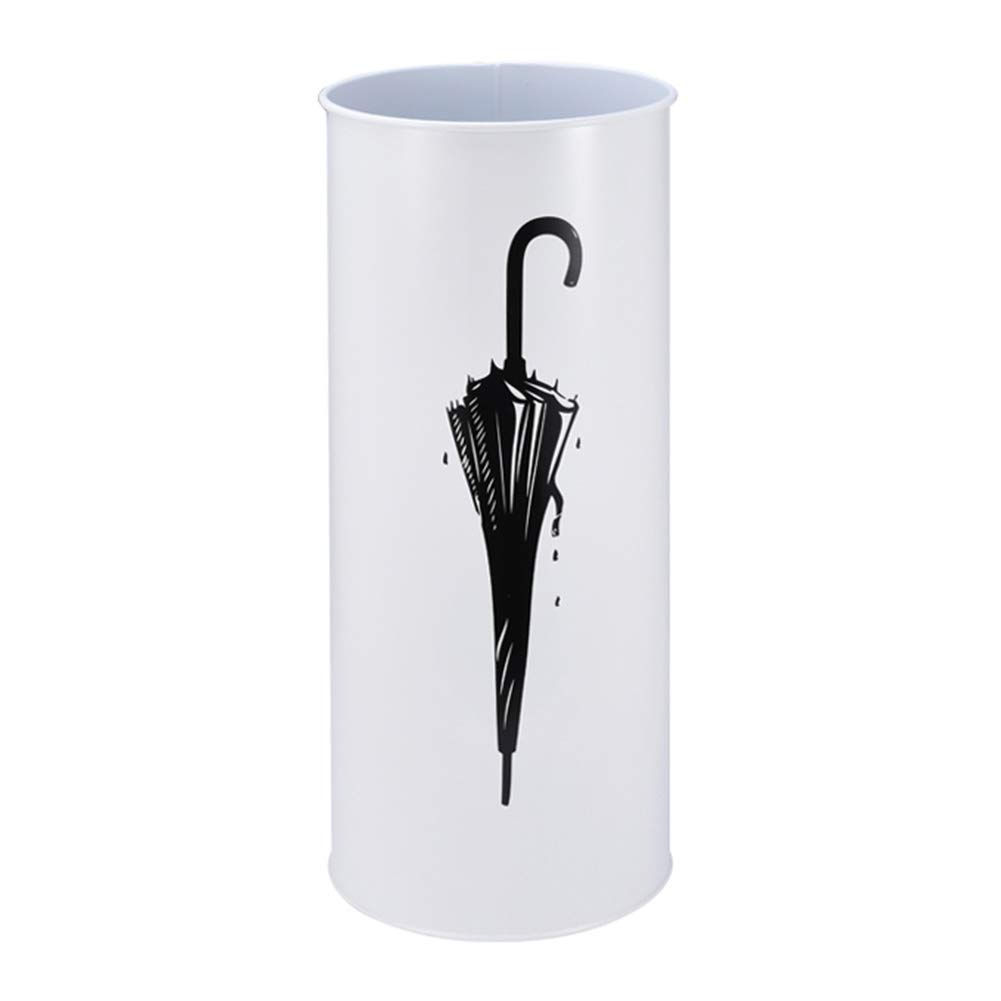 Porte-parapluies en métal blanc pour une entrée soignée les jours de pluie