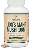 Organic Lions Mane Mushroom Capsules (300 Count), for Focus Support and Immune Health, Third Party Tested and Grown in The USA - by Double Wood
