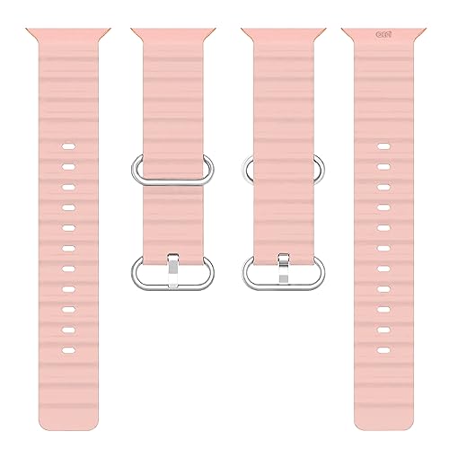 Image of ACM Watch Strap Slide 42mm 44mm 45mm 46mm 49mm Silicone Smart Belt Compatible with Boat Wave Elevate Smartwatch Classic Band Creame