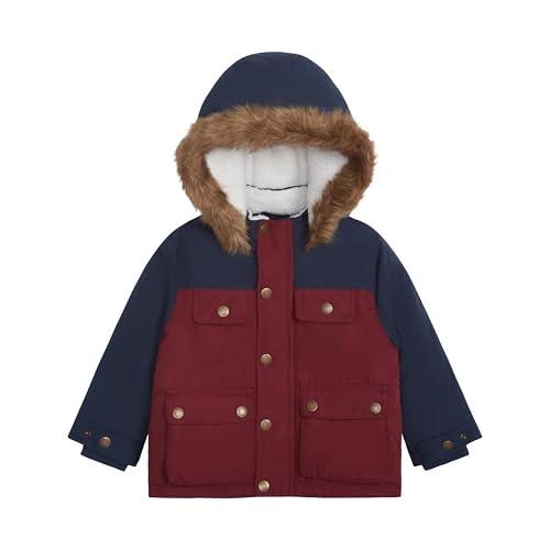 Image of Carter's Boys' Warm Winter Parka Hooded Jacket