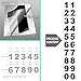 iSYFIX Black Vinyl Numbers Stickers – 2 Inch Self Adhesive (2 Sets) Premium Decal Die Cut and PreSpaced for Mailbox, Signs, Window, Door, Cars, Trucks, Homes, Businesses, Address Numbers, Indoor or