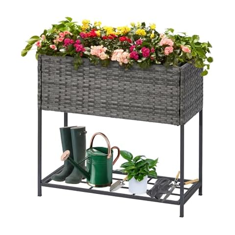 LEWIS&WAYNE Raised Garden Bed with Legs Cover