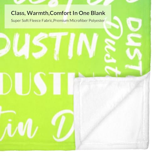 Name Blanket Personalized Name Blanket Customized Blanket with Name Text for Adult Kid Birthday Christmas Mothers Fathers Valentines Day Gift