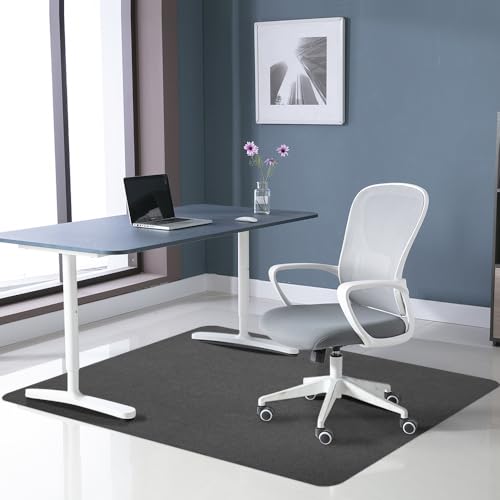 Image of Office Chair Mat for Hardwood Floor&Tile,55 inchx35 inch Anti-Slip Desk Chair Mat,Low-Pile Mat,Multi-Purpose Hardwood Floor Protector for Office,Home (Grey, 35 * 47IN)