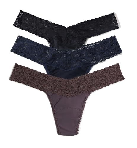 Image of hanky panky - Supima Cotton Low Rise Thongs for Women | Lacy Lingerie, Cotton Panties | 3 or 5 pack