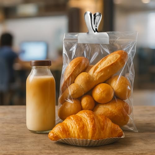 OAMCEG 3-inch Heavy Stainless Steel Food Bag Clips Set - 10 Pcs, for Sealing Coffee Bags, Bread Bags, and More, Perfect for Food Storage in Kitchen, Office, and Freezer - Image 4