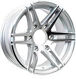eCustomrim Aluminum Trailer Wheel 15X6 15' Sidewinder Style 6 Lug On 5.5' Center Rim