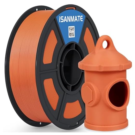 iSANMATE ASA Filament 1.75mm Terracotta 1KG, UV & Weather Resistant 3D Printer Filament Perfect for Outdoor Functional Parts, Dimensional Accuracy +/- 0.02mm, 1kg Spool (2.2lbs)
