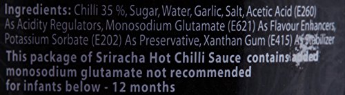 Real Thai Sriracha Hot Chilli Sauce, 430ml - Image 3 thumbnail