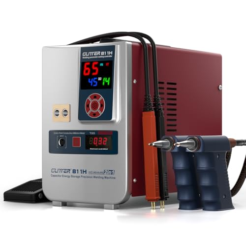 Soldadora por puntos de batería GLITTER 811H 2 en 1 con medición de resistencia, 42000W 7000A, de cobre, aluminio y níquel, para baterías de litio LiFePO4 18650, modos AT/MT, funcionamiento 24 horas