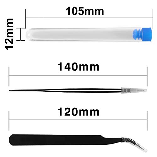 Aokin 19 Pcs 3D Printer Nozzle Cleaning Kit - 16 Pcs 0.15Mm 0.25Mm 0.35Mm 0.4Mm 0.5Mm Needles Cleaner And 2 Pcs Tweezers Cleaner, Stainless Steel Nozzle Cleaning Tool Kit #TOP3