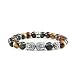 Produktbild Sterling Silber Buddha Armband Mix Tigerauge Edelstein Perlen Herren und Damen Schmuck