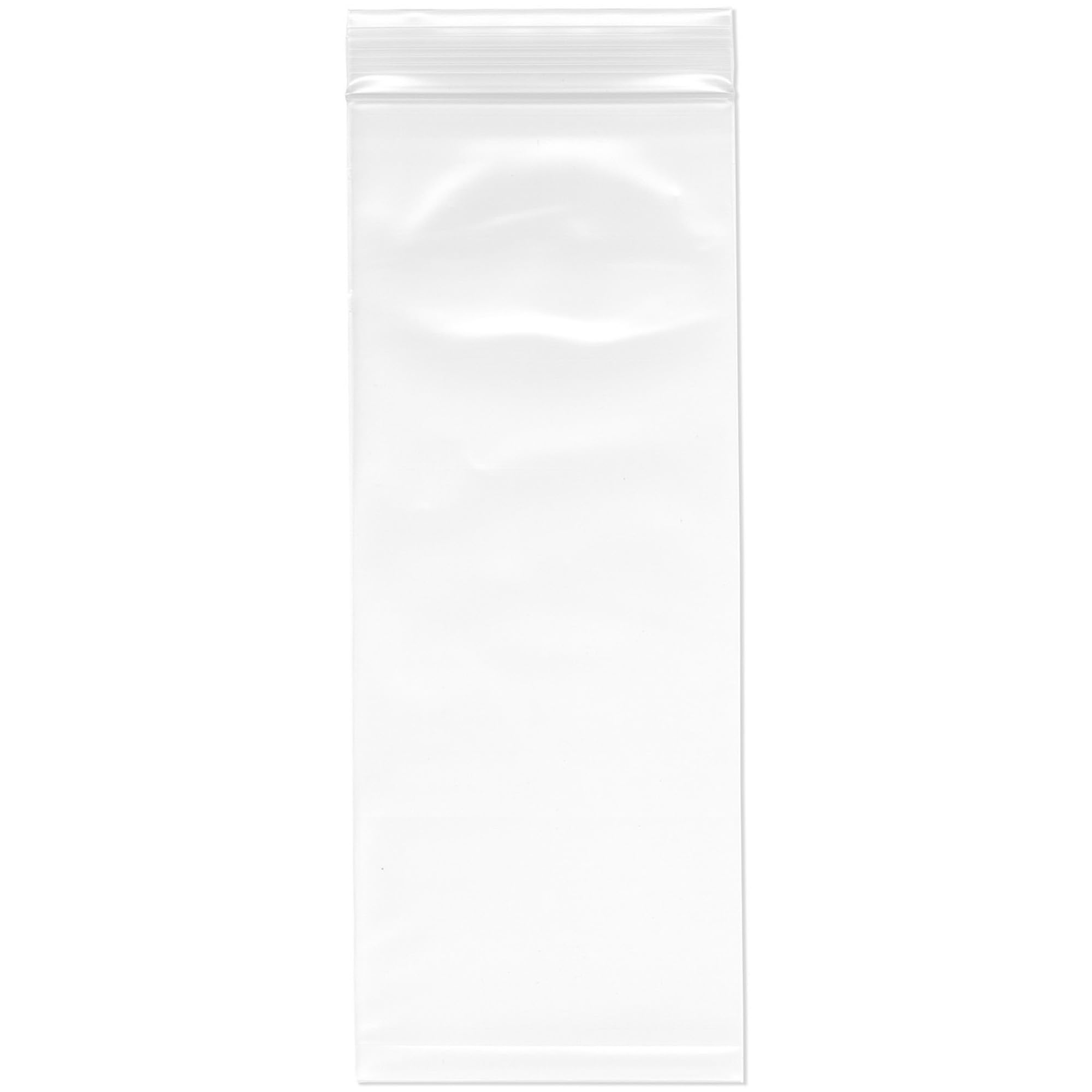 Plymor 4" x 10" (Pack of 100), 4 Mil Heavy Duty Zipper Reclosable Plastic Bags