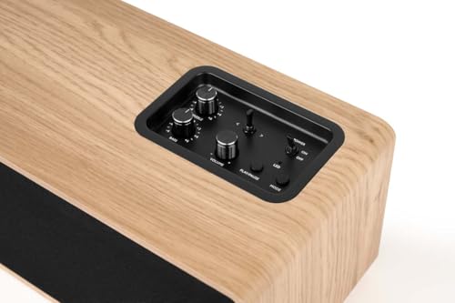 THOMSON Cosy Enceinte 150W Stéréo, Bluetooth 5.3, Lecture USB, Télécommande, recommandé pour Barre de Son TV Home Cinema, Smartphone, Platine Vinyle, PC et Console Jeu Video. en Bois – WS852