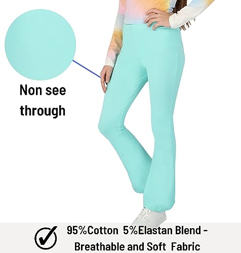 FUTURO FASHION Flared Leggings for Girls Kids Flare Pants Yoga Bootcut Casual Dance Cotton Leggings Girls Bell Bottom4