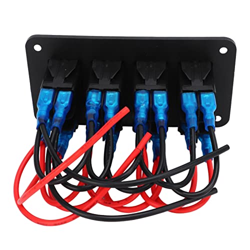 Panneau d'interrupteurs pour bateau et ATV étanche avec LED rouge - 7