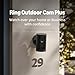 Introducing Ring Outdoor Cam Plus, Battery — Wide-Angle 2K Video with Ring Vision, Low-Light Sight for full-color night vision, Mount-Anywhere Versatility, Black