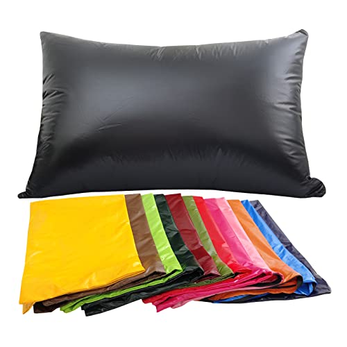 BECKCOVER 2pcs PU Waterproof Pillowcases with Zipper Pillow Protectors, Dust Proof, Grease Proof, Dog Proof, Extends Pillow Life, Utility Patent Square Pillow Covers, Beddings (Euro(26"*26"), Orange) by BECKCOVER - Image 3
