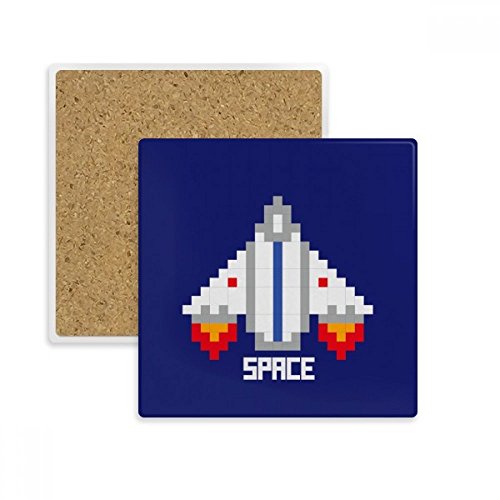 Dessous de verre absorbant univers pixel pour tasse et mug multicolore DIYthinker