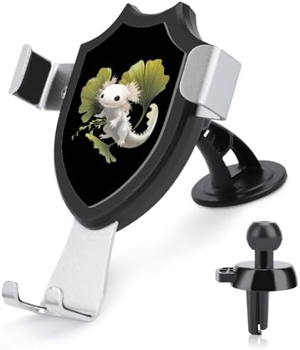 Axolotl Ginkgo Leaf Funny Phone Mount Adjustable Angle for Car Dashboard Windshield Vent Universal Automobile Accessories image 5