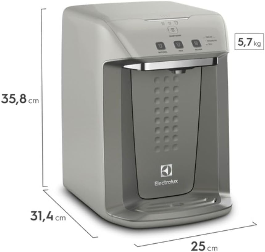 Purificador de Água Gelada, Fria e Natural Elétrico Luz UV Prata (PA31G)