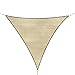 Outsunny Tenda Parasole Esterno Protezione Solare Triangolare Tenda Impermeabile a Vela Ottone 3x3x3m