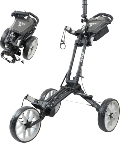 Newfly Chariot de Golf à Trois Roues Compact Ultra - léger Taille Pliante Minimale