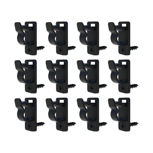 Pack of 12 Easy Install Wire Clips Cable Holder for Cable Organization Keeping Light Strings Neat and Neat Cable Management Clip
